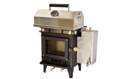 CB-1210-BR Grizzly Cubic Mini Wood Stove Brass - Furniture image 8