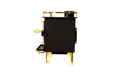CB-1210-BR Grizzly Cubic Mini Wood Stove Brass - Furniture image 6