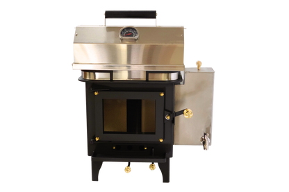 CB-1210-BR Grizzly Cubic Mini Wood Stove Brass - Furniture image 7