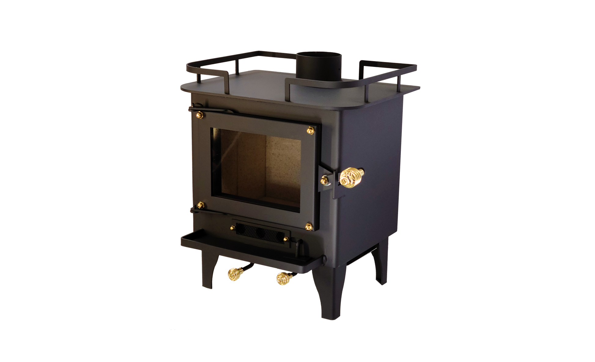 CB-1210-BL Grizzly Cubic Mini Wood Stove Black - Misc image 4