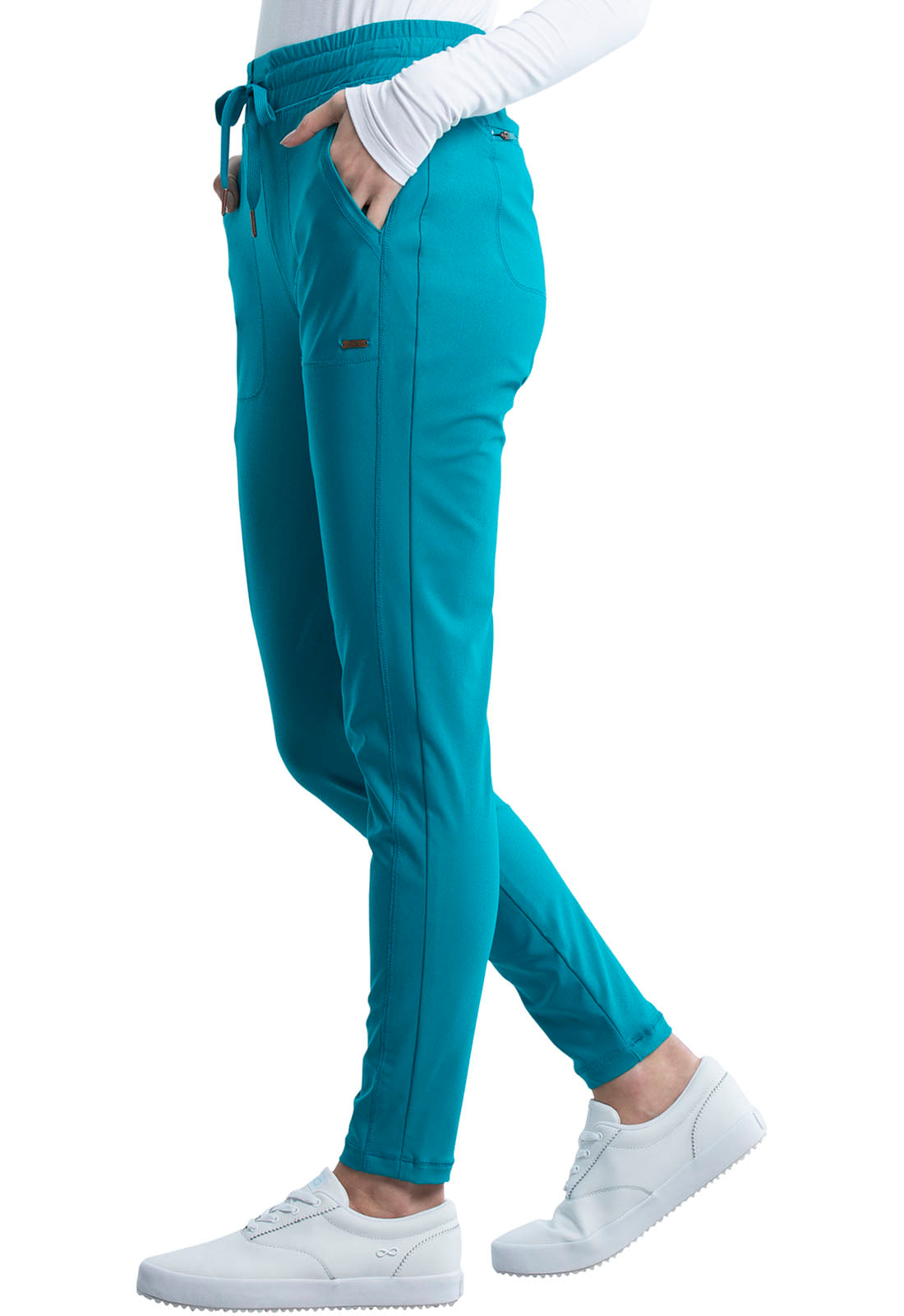 CK840+CK095 Cherokee Form 360º Stretch Scrub Top with Midrise Tapered Leg Pants  (XXS - 3XL) - Apparel image 54
