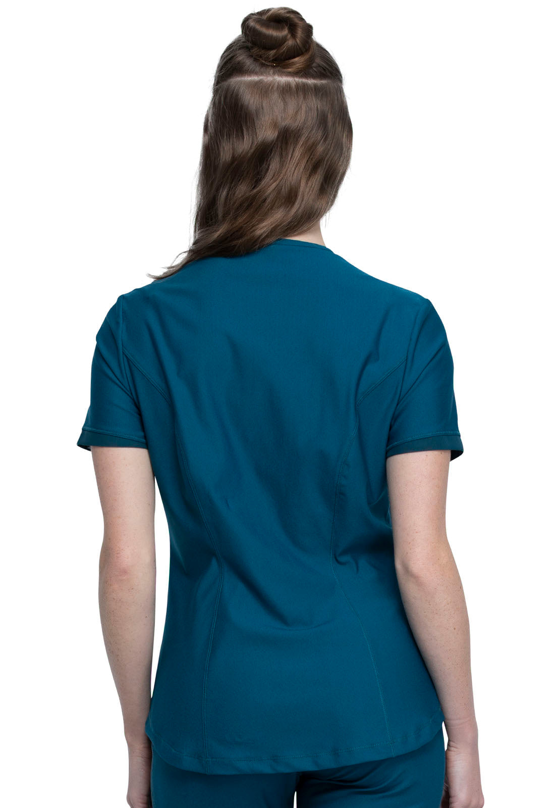 CK840+CK095 Cherokee Form 360º Stretch Scrub Top with Midrise Tapered Leg Pants  (XXS - 3XL) - Apparel image 46