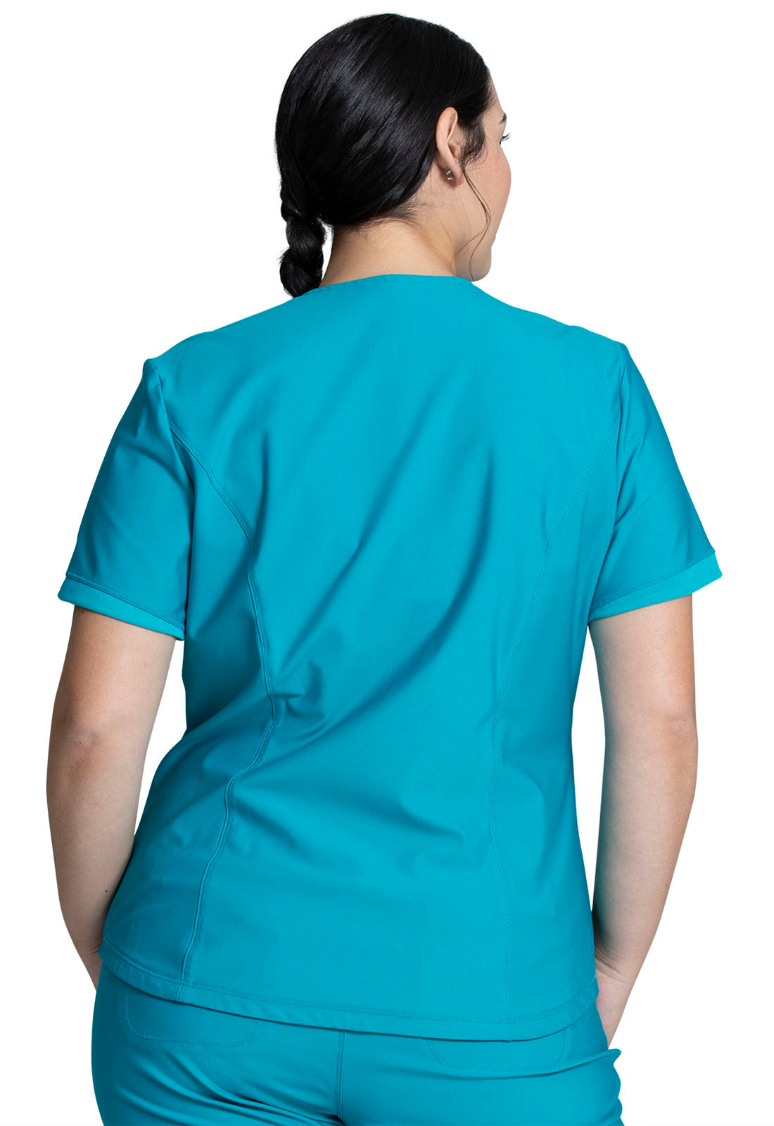 CK840+CK095 Cherokee Form 360º Stretch Scrub Top with Midrise Tapered Leg Pants  (XXS - 3XL) - Apparel image 52
