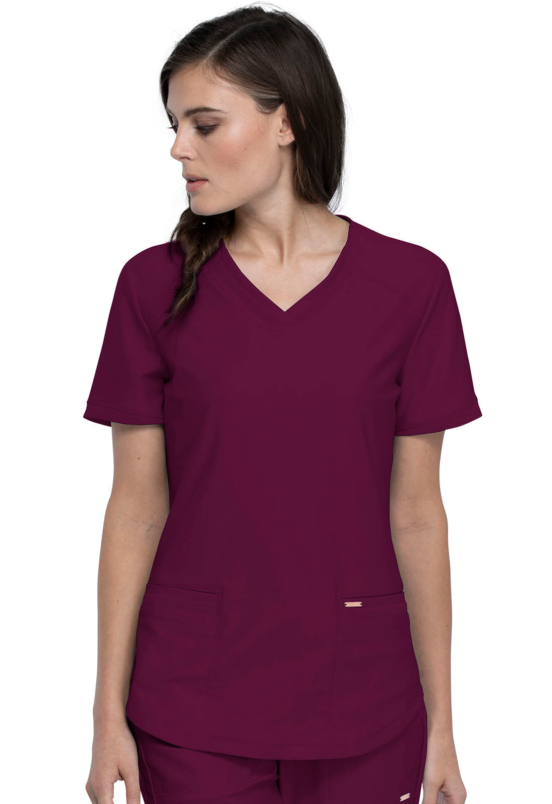 CK840+CK095 Cherokee Form 360º Stretch Scrub Top with Midrise Tapered Leg Pants  (XXS - 3XL) - Apparel image 21