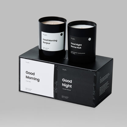 Good Morning & Good Night Candle Set - Home Decor image 4