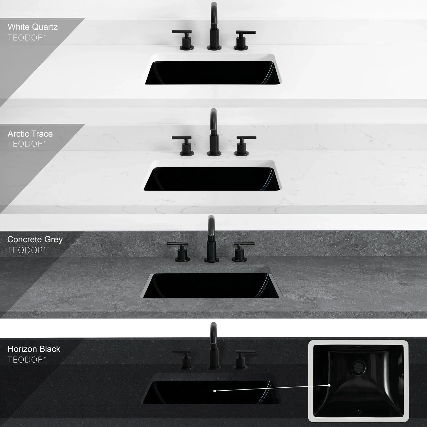 Bridgeport 72" White Oak Bathroom Vanity - All Drawers - Misc image 38
