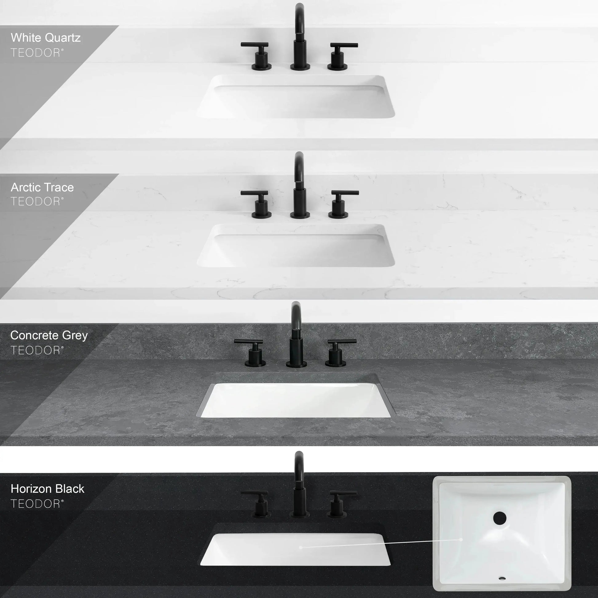 Bridgeport 72" White Oak Bathroom Vanity - All Drawers - Misc image 36