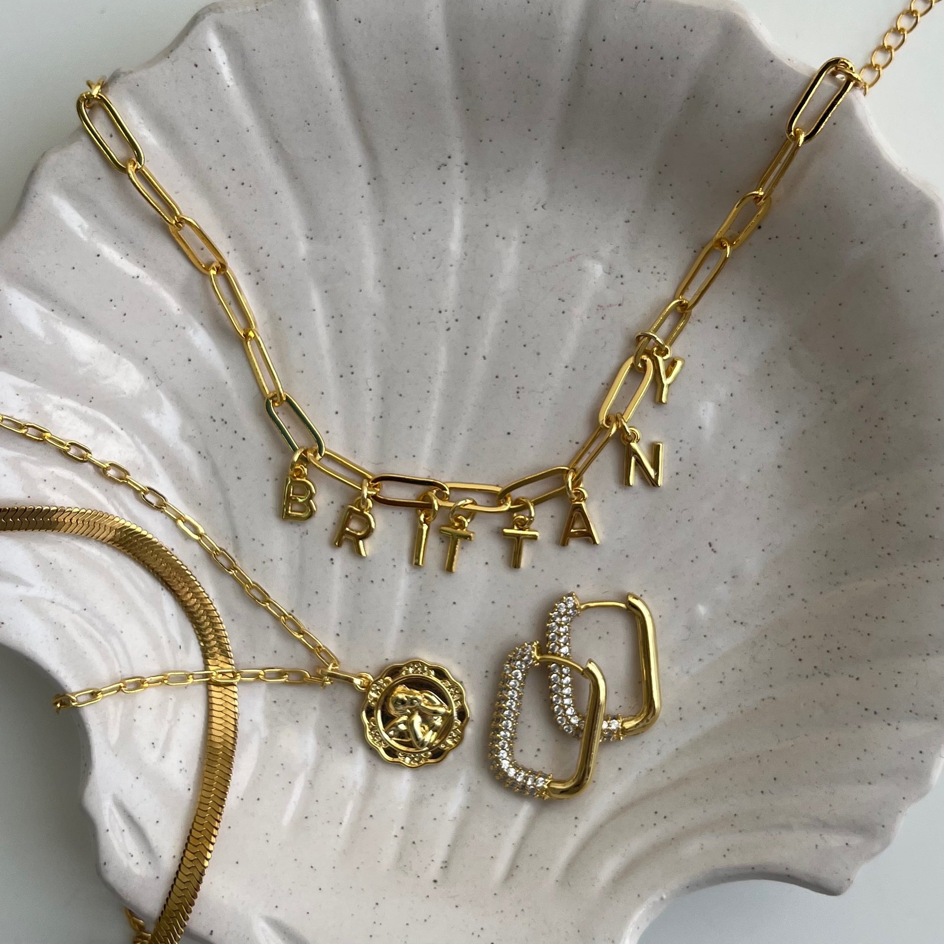 Custom/Personalized Link Letter Necklace - Jewelry image 2