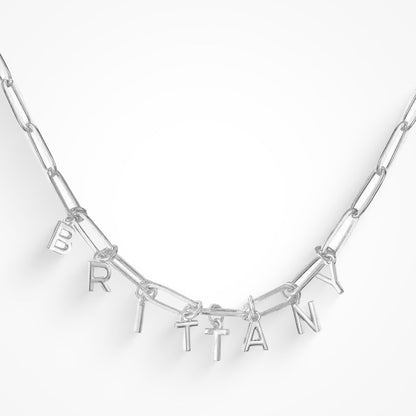 Custom/Personalized Link Letter Necklace - Jewelry image 6