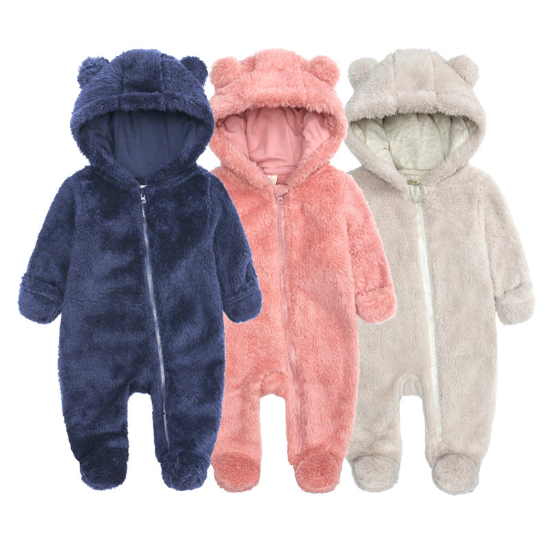 Cute Bear Winter Long Sleeves Romper - Accessories image 1
