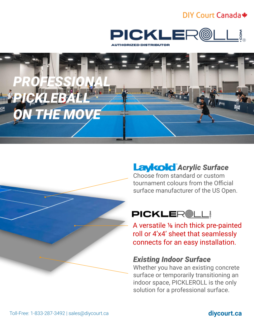 PickleRoll - Indoor Pickleball Court Kit - Toys & Games image 3