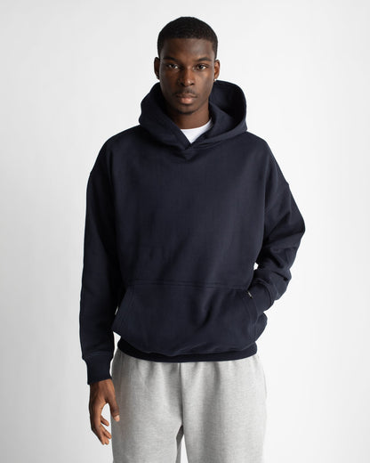 Drop Shoulder Hoodie - Navy - Jewelry image 3