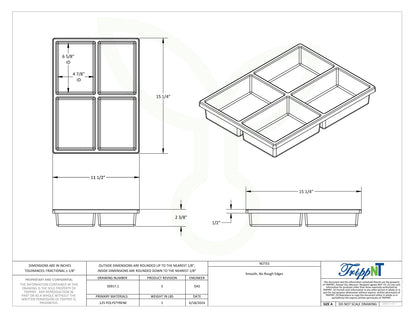 4 Compartment Drawer Organizer for Core Carts - Misc image 6