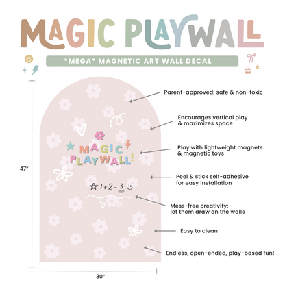 MEGA Magic Playwall - Arch Magnetic Wall Decal for Kids - Toys & Games image 4