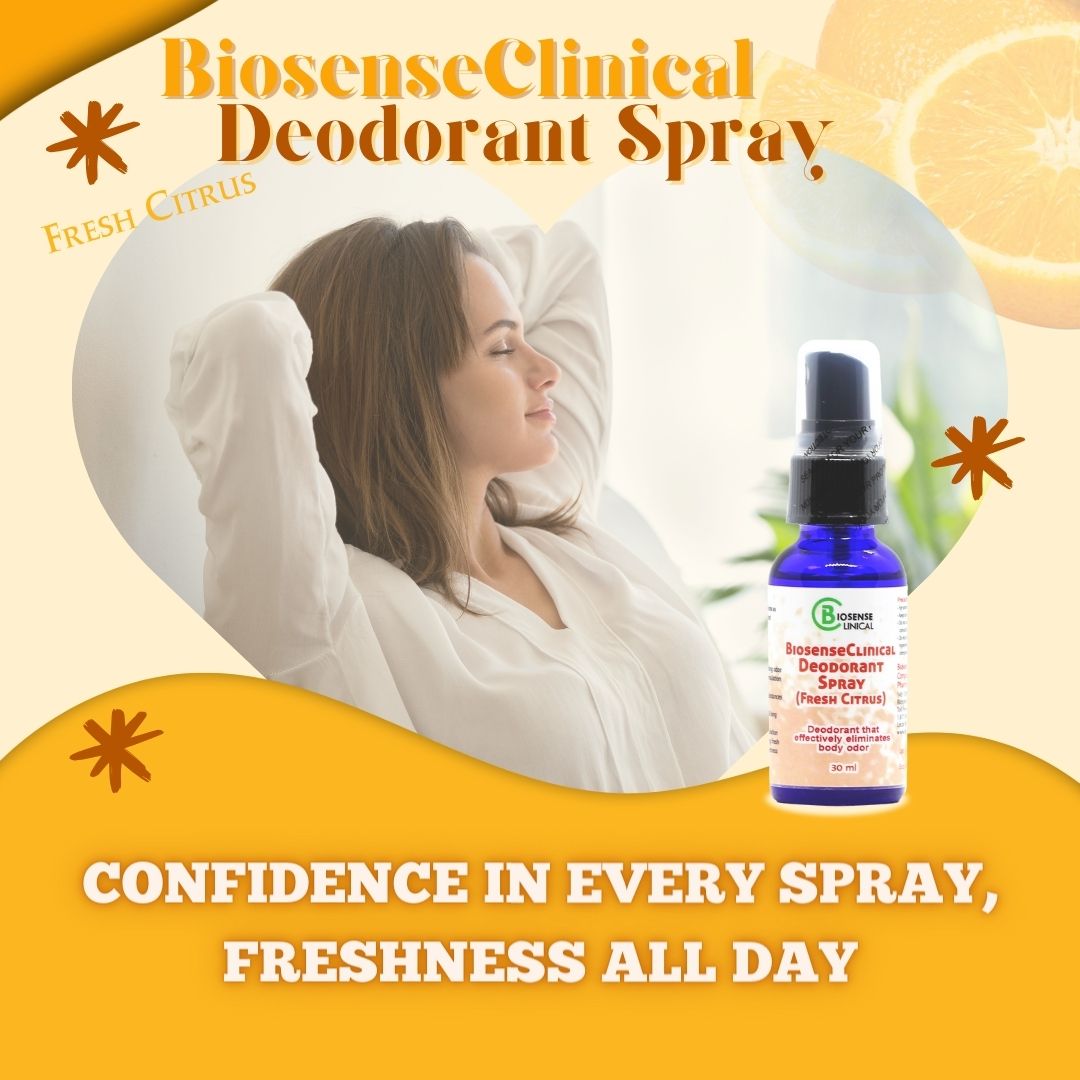 BiosenseClinical Therapeutic Deodorant Spray (Fresh Citrus) - Misc image 1