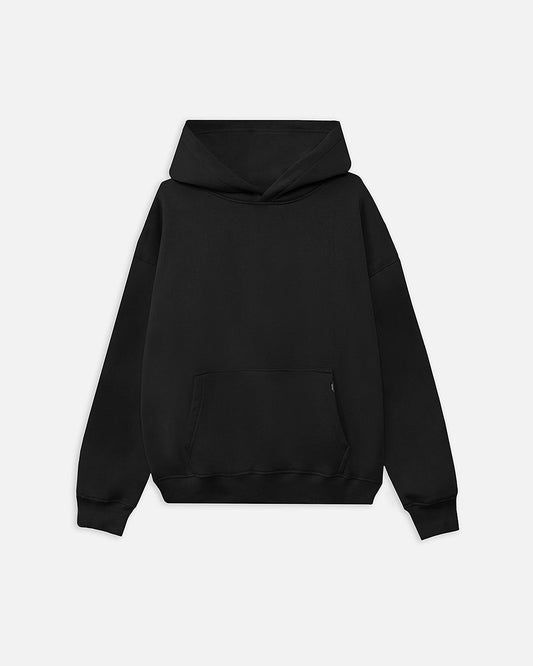 Drop Shoulder Hoodie - Black - Apparel image 1