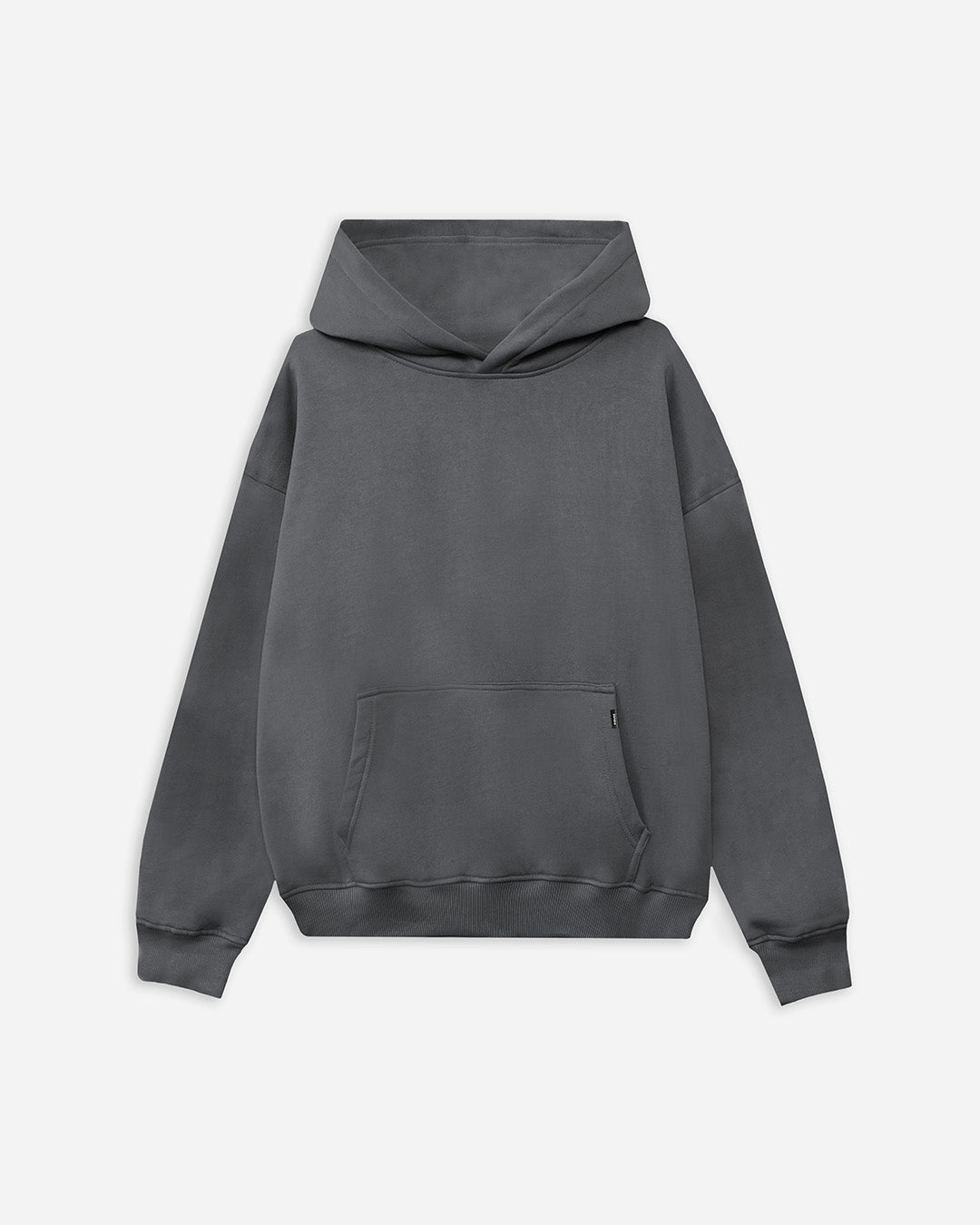 Drop Shoulder Hoodie - Charcoal - Apparel image 1