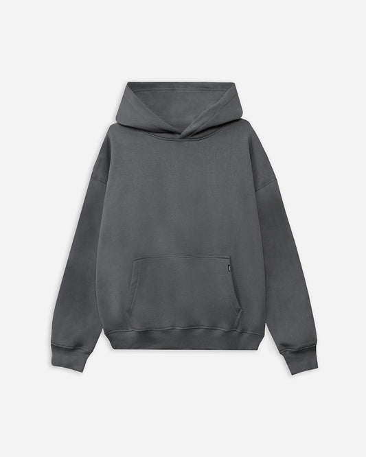 Drop Shoulder Hoodie - Charcoal - Apparel image 1