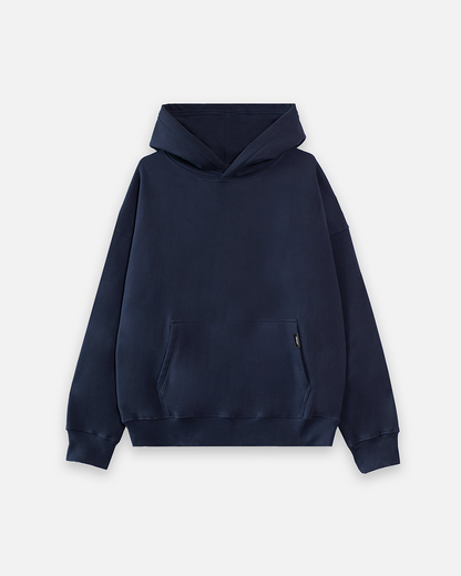 Drop Shoulder Hoodie - Navy - Jewelry image 1