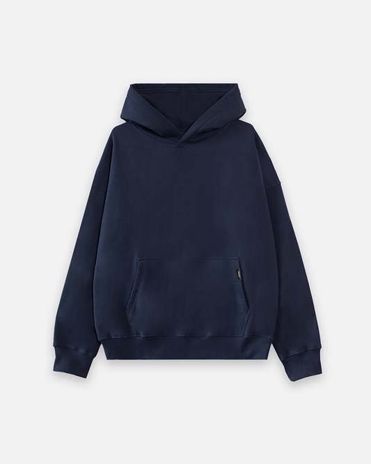 Drop Shoulder Hoodie - Navy - Jewelry image 1