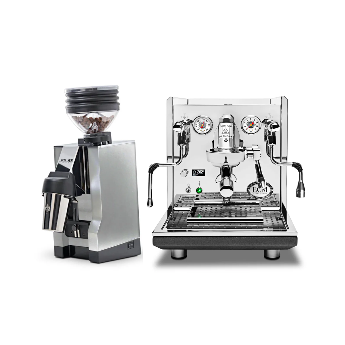 ECM Synchronika II Espresso Machine (Chrome) & Eureka Mignon Zero 65 AP (Chrome) - Bundle - Misc image 1