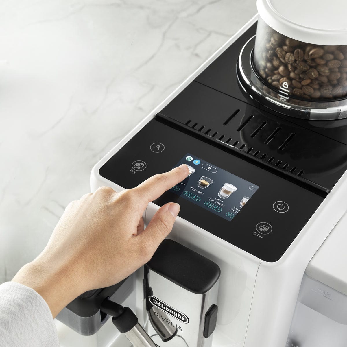 DeLonghi Rivelia Super Automatic Espresso Machine EXAM44055W (Arctic White) - Misc image 7