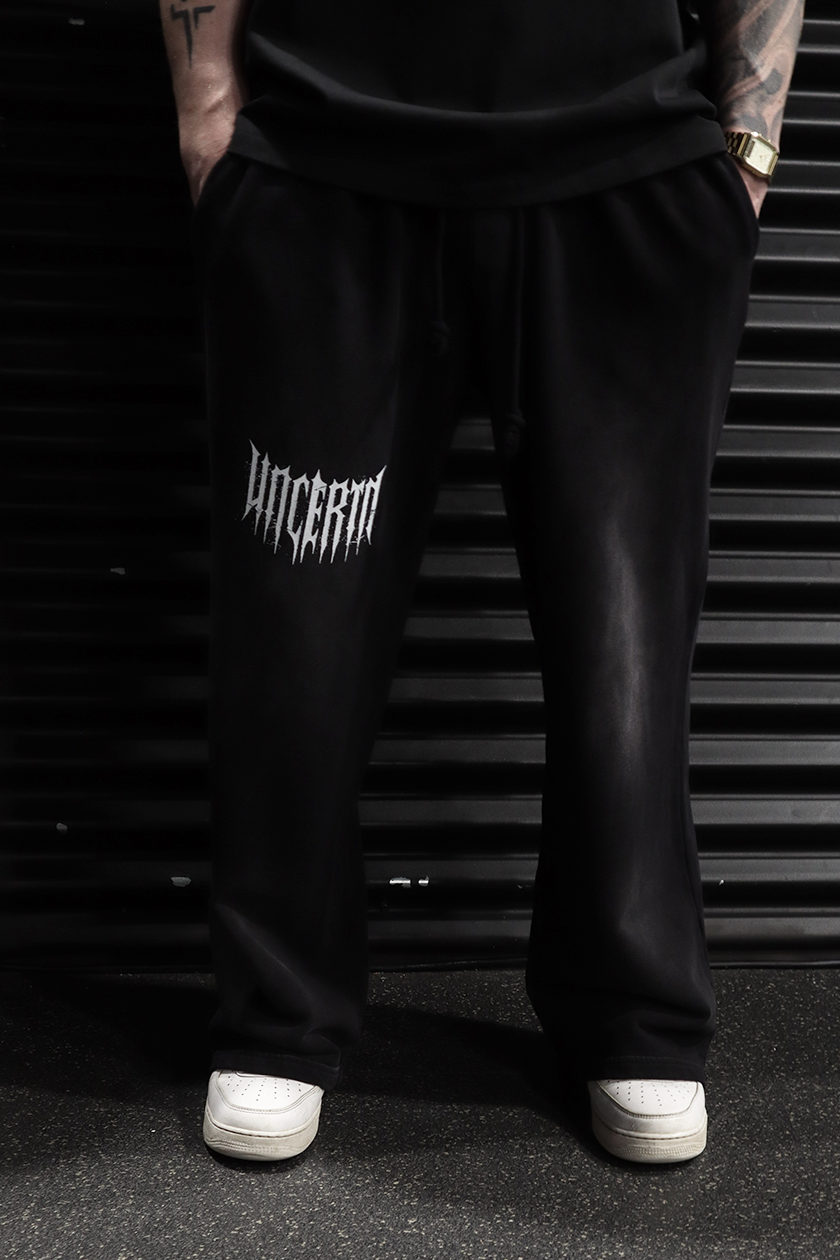 UC022 Envy Straight Cut Joggers - Black Wash - Misc image 2