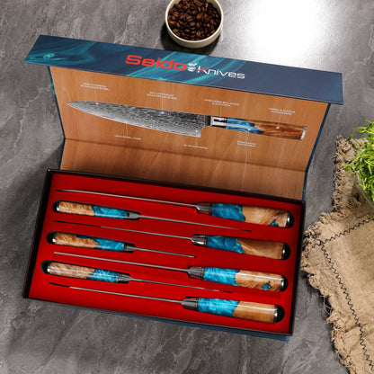 Executive Japanese Damascus Steel Knife Set - Kitchen & Dining image 2