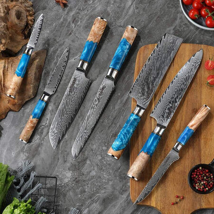 Executive Japanese Damascus Steel Knife Set - Kitchen & Dining image 11