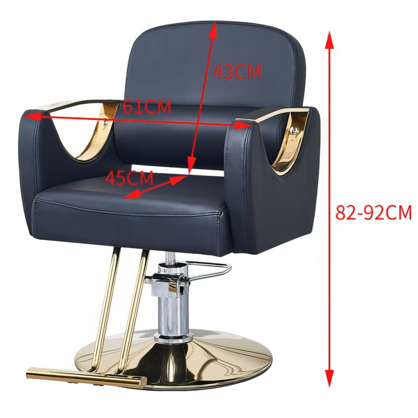 Modern All Purpose Hydraulic Styling Chair - 002 Cream - Beauty image 2