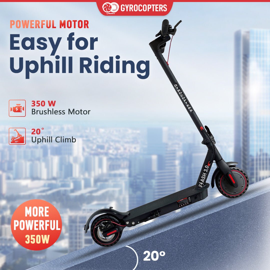 Gyrocopters Flash 3.0 Portable Electric Scooter I Range Up to 30km l Speed Up to 25 kms I 350 W Motor - Kitchen & Dining image 3