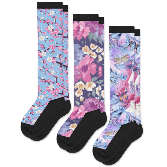 Flower Power EasyStretch™ Socks Bundle 3-Pack - Furniture image 1