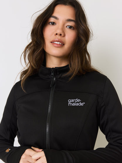 Polyester Full Zip Jacket – Noir – Garde-Malade Embroidery||Veste Polyester Full Zip – Noir – Broderie Garde-Malade - Misc image 3