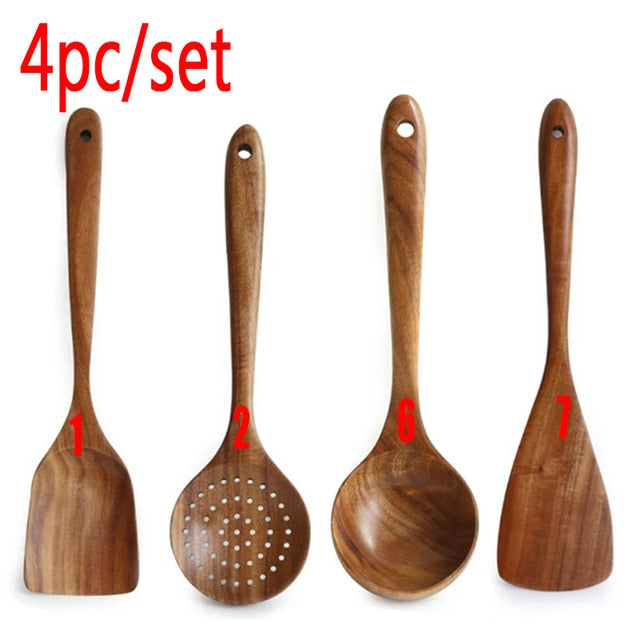 YEK NATURAL WOOD COOKING SKIMMER KIT - Kitchen & Dining image 8