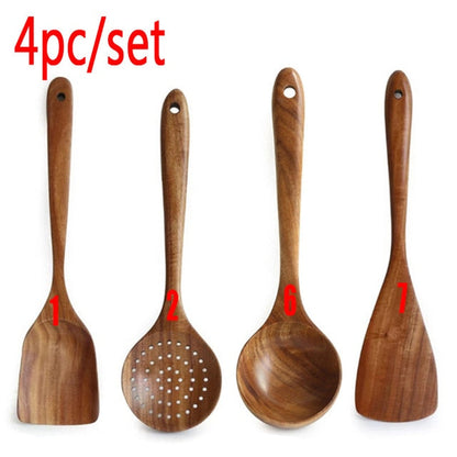 YEK NATURAL WOOD COOKING SKIMMER KIT - Kitchen & Dining image 8