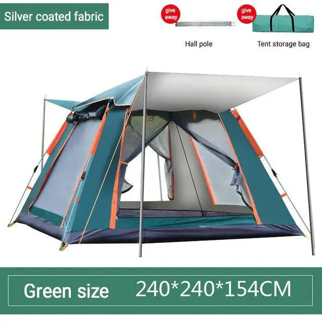 Family Camping Tent - Automatic Setup, Waterproof, All Seasons, Ideal for Camping, Beach, Hiking (3-4 & 5-6 Person Sizes) with Carrying Bag - Misc image 10