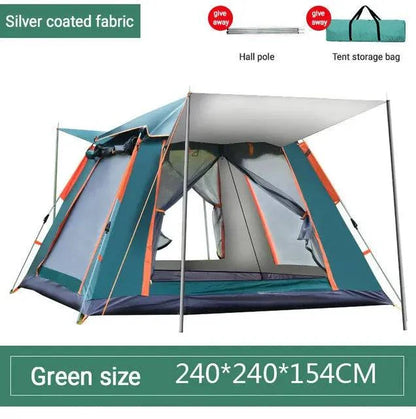 Family Camping Tent - Automatic Setup, Waterproof, All Seasons, Ideal for Camping, Beach, Hiking (3-4 & 5-6 Person Sizes) with Carrying Bag - Misc image 10