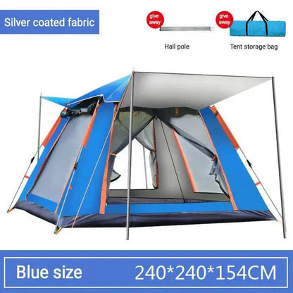 Family Camping Tent - Automatic Setup, Waterproof, All Seasons, Ideal for Camping, Beach, Hiking (3-4 & 5-6 Person Sizes) with Carrying Bag - Misc image 8