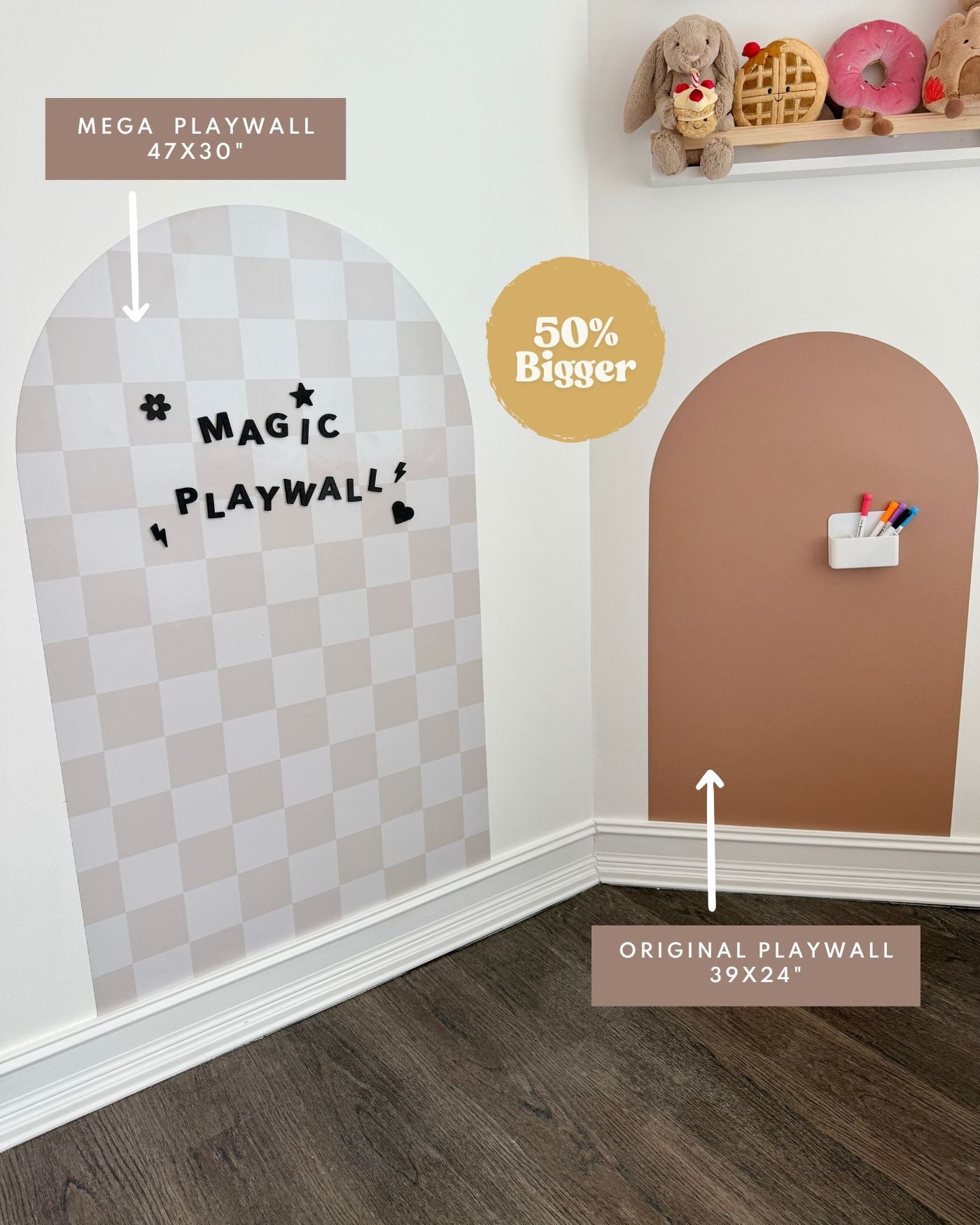 MEGA Magic Playwall - Arch Magnetic Wall Decal for Kids - Toys & Games image 6