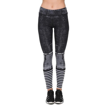 Raster Printing Gray Fitness Suit - Athletic image 11