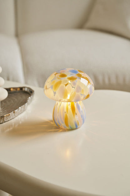 Portable Chubby Close Top Glass Mushroom Lamp, Kaleidoscope - Kitchen & Dining image 9