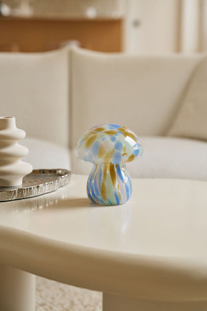 Portable Chubby Close Top Glass Mushroom Lamp, Kaleidoscope - Kitchen & Dining image 8