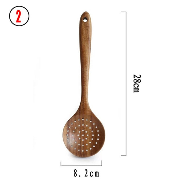 YEK NATURAL WOOD COOKING SKIMMER KIT - Kitchen & Dining image 10