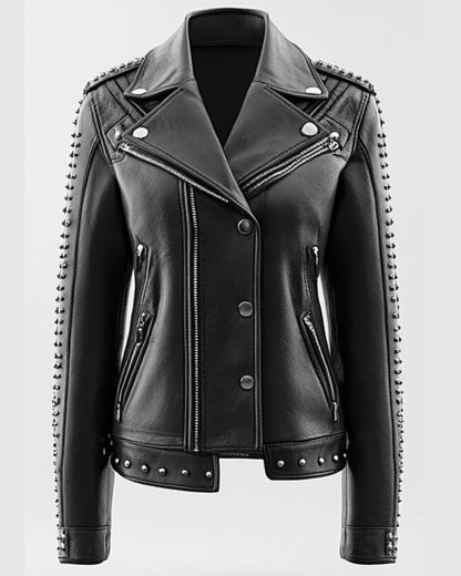 Harry Leather Black Jacket - Women Leather Jacket Black - Apparel image 1