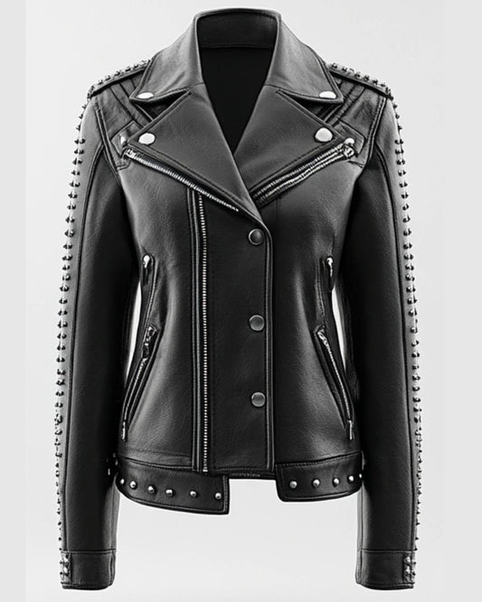 Harry Leather Black Jacket - Women Leather Jacket Black - Apparel image 1