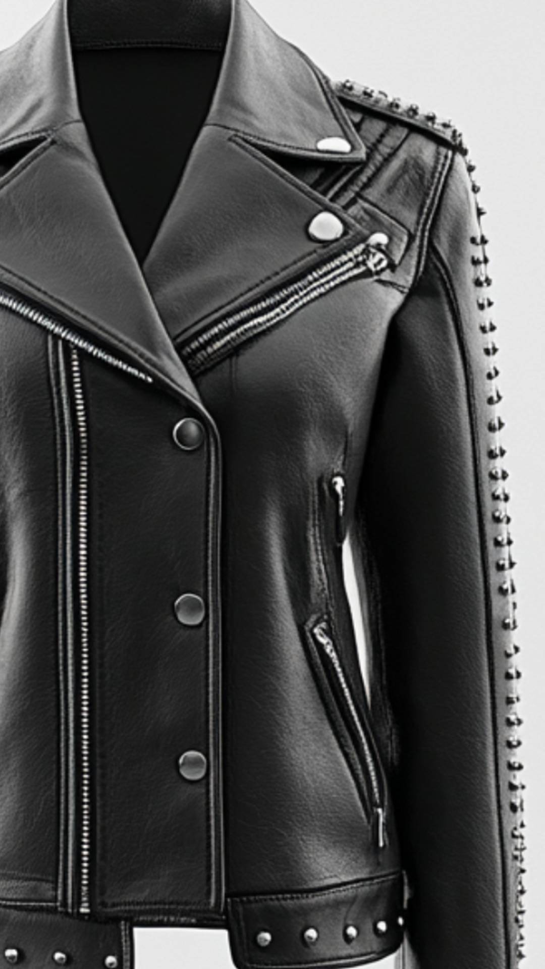 Harry Leather Black Jacket - Women Leather Jacket Black - Apparel image 2