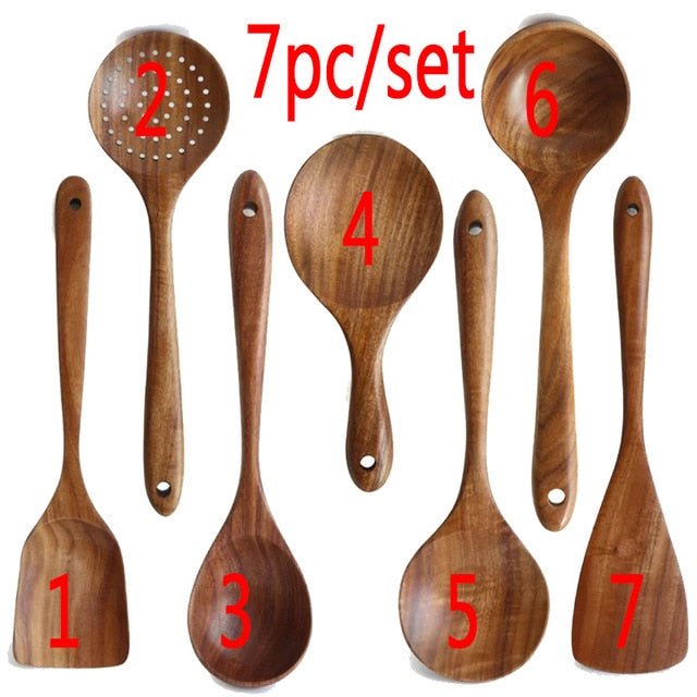 YEK NATURAL WOOD COOKING SKIMMER KIT - Kitchen & Dining image 7