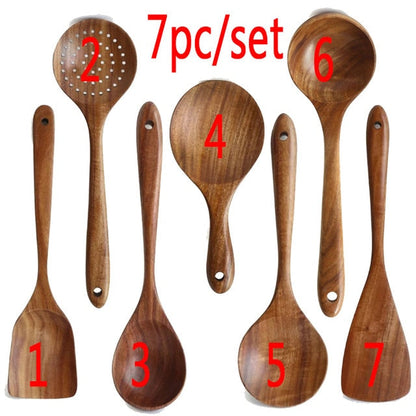 YEK NATURAL WOOD COOKING SKIMMER KIT - Kitchen & Dining image 7