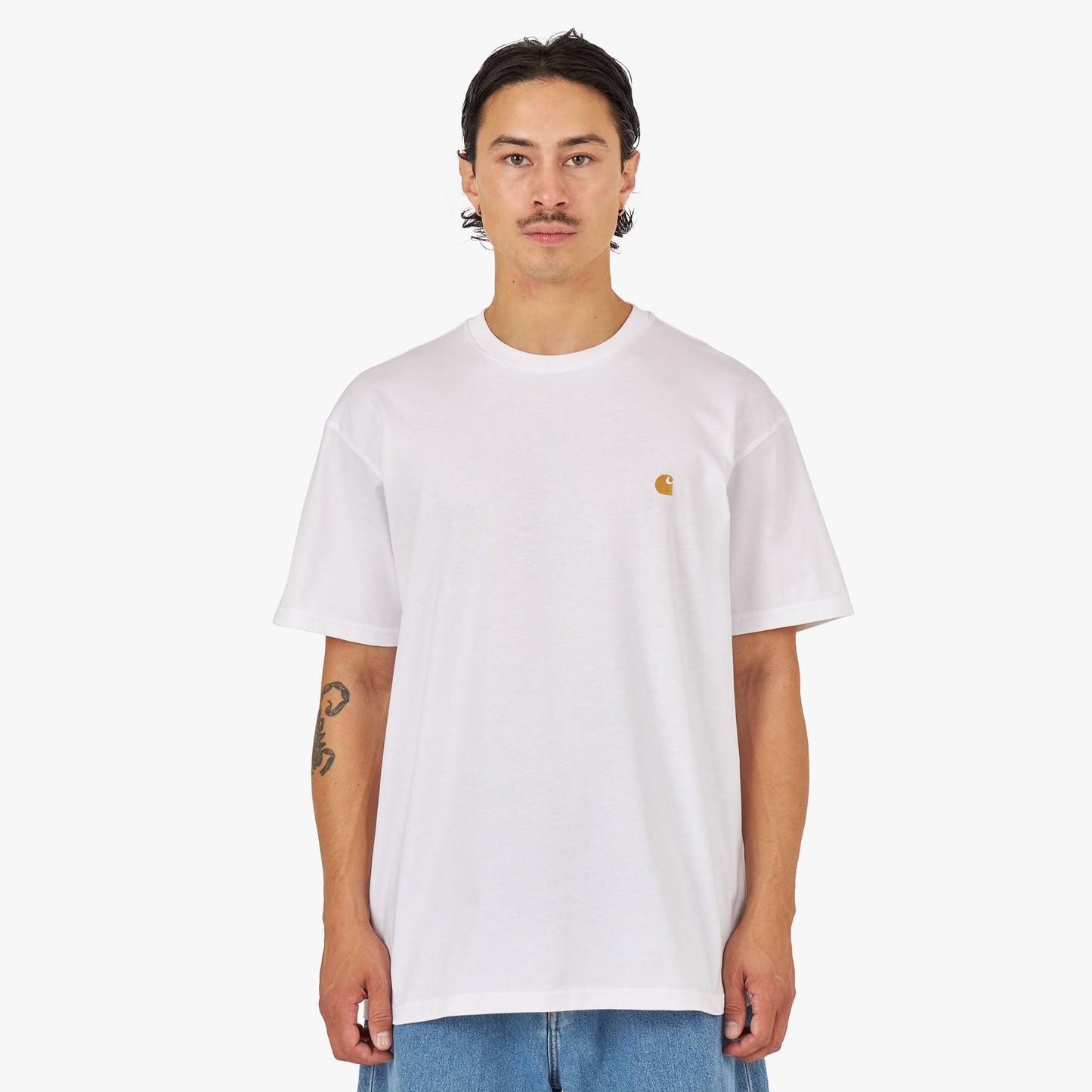 Carhartt WIP Chase T-shirt White / Gold - Misc image 1