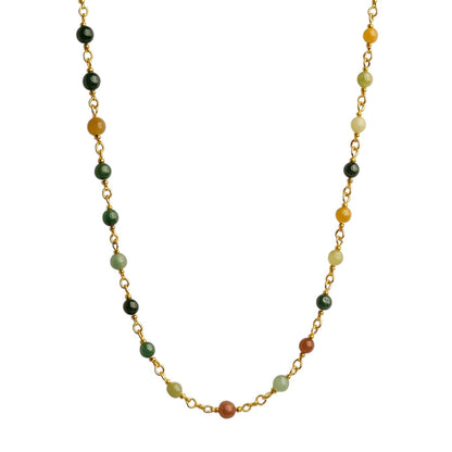 Agate Station Necklace - Jewelry image 2